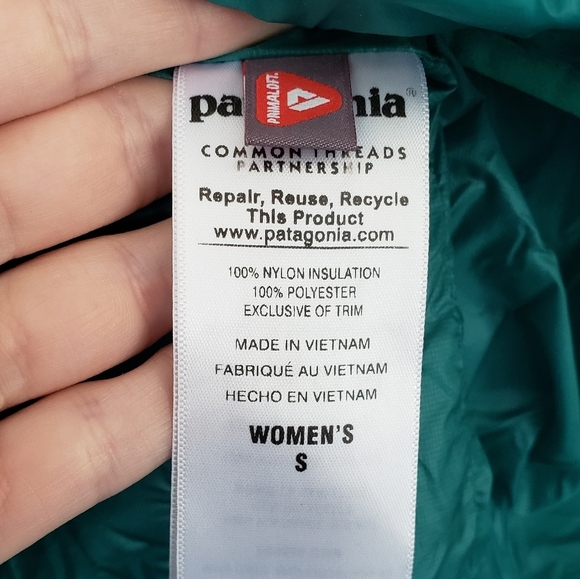 Patagonia Nano Puff Pullover Jacket Sz Small Emerald Green - Picture 4 of 5
